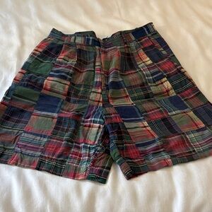 Colorful Plaid Women's Shorts